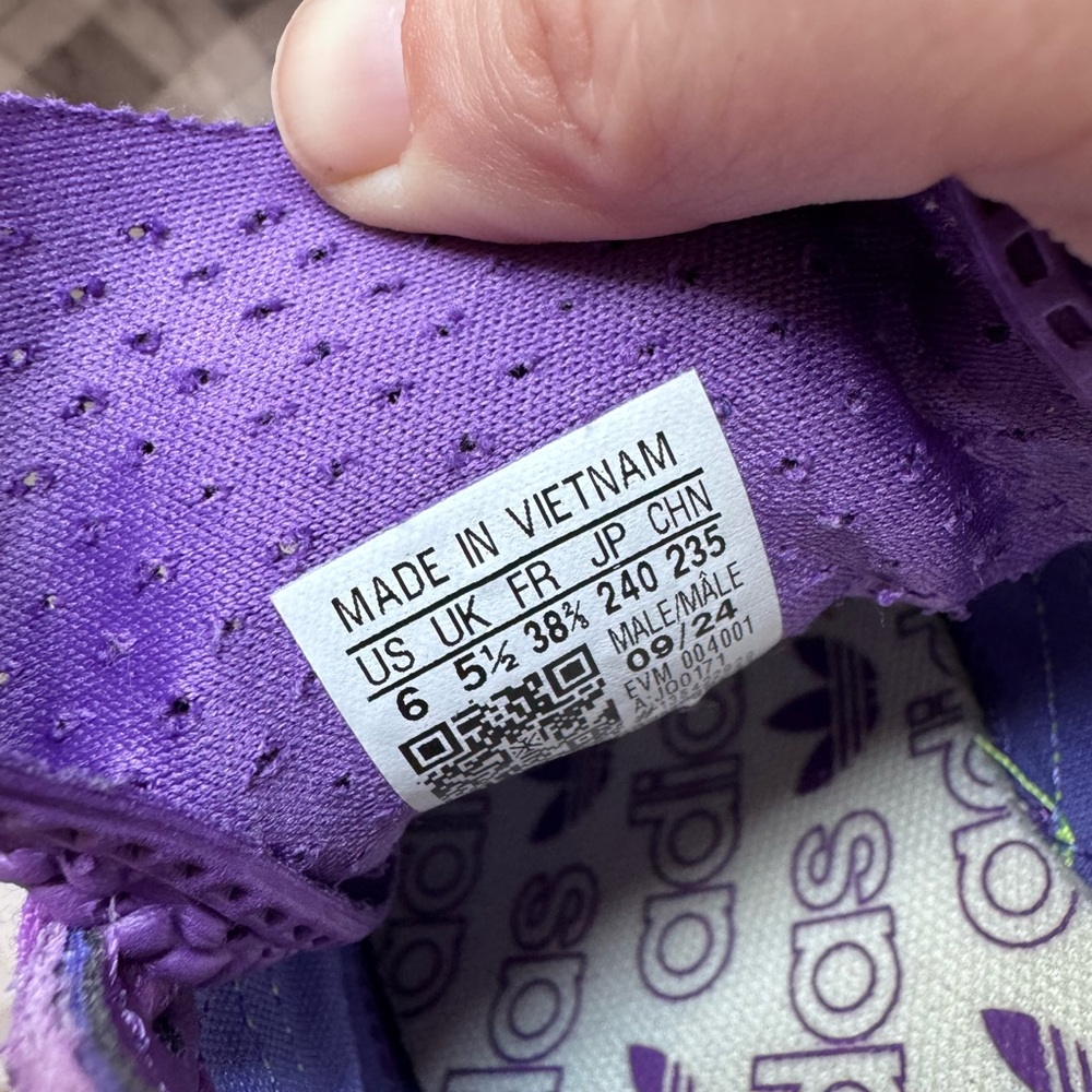 Adidas SL 72 RS Purple Mens 6 - Picture 4 of 5